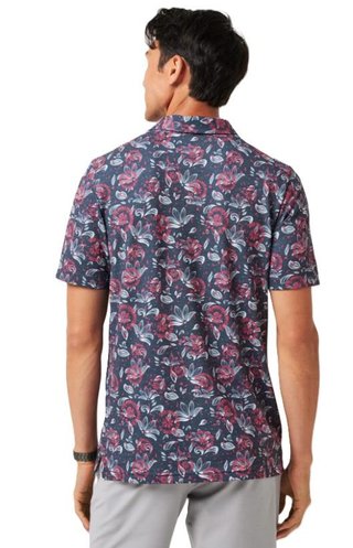Travis Mathew FEATHERWEIGHT FLOURISH polo da uomo, mood indigo/vintage indigo