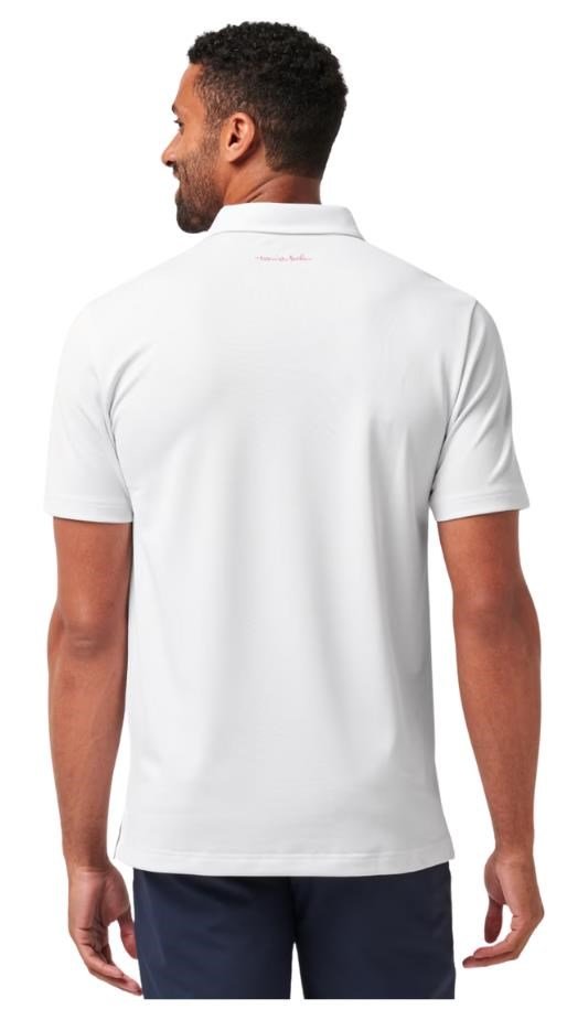 Travis Mathew Good Good Flourish polo uomo, bianco