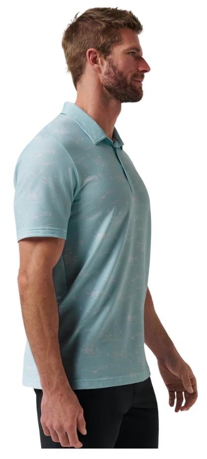 Travis Mathew Featherweight City polo da uomo, cory blue
