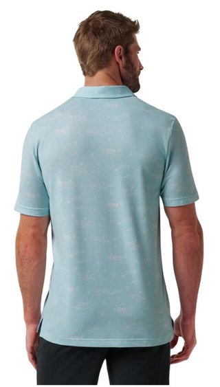 Travis Mathew Featherweight City polo da uomo, cory blue