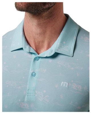 Travis Mathew Featherweight City polo da uomo, cory blue