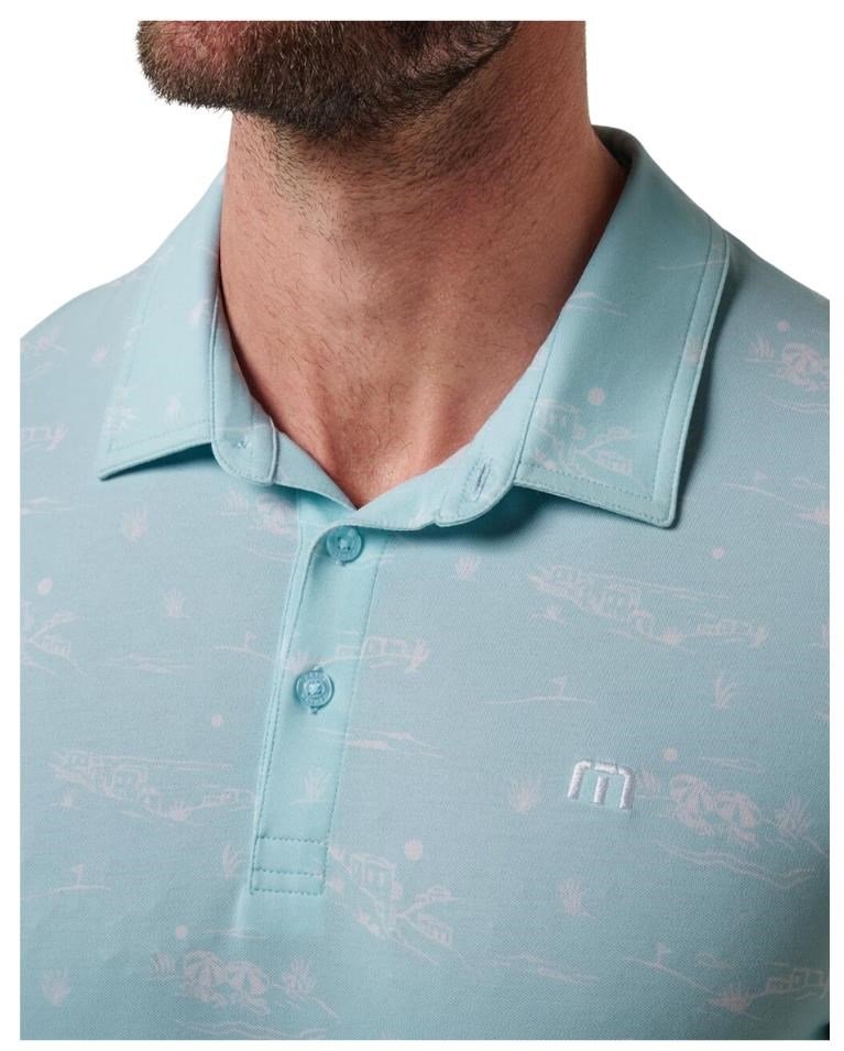 Travis Mathew Featherweight City polo da uomo, cory blue
