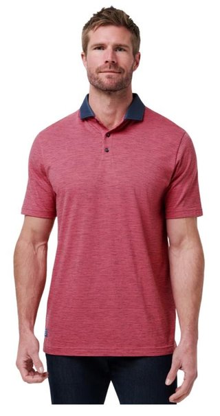 Travis Mathew Common Interest polo da uomo, rose wine