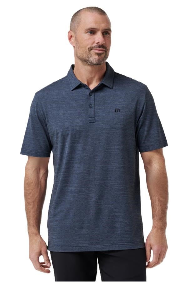 Travis Mathew The Heater polo da uomo, vintage indigo/black