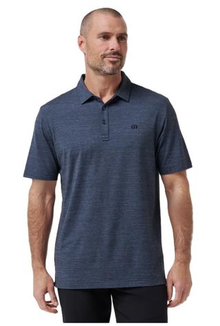 Travis Mathew The Heater polo da uomo, vintage indigo/black