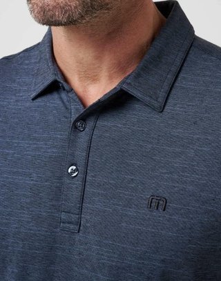Travis Mathew The Heater polo da uomo, vintage indigo/black