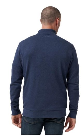 Travis Mathew CLOUD QUARTER ZIP 2.0 felpa da uomo, heather blue