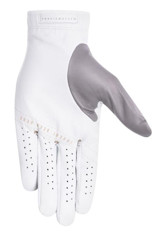 Travis Mathew Double Me 2.0 guanto da golf uomo, bianco
