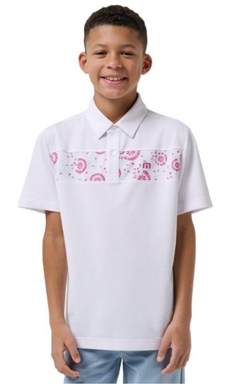 Travis Mathew Good Good Flourish polo junior, bianco