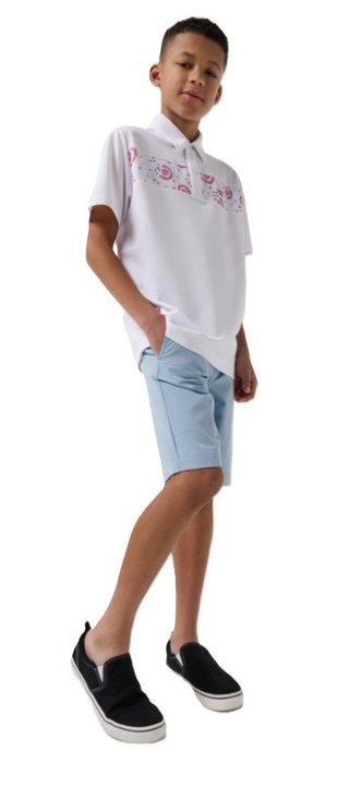 Travis Mathew Good Good Flourish polo junior, bianco