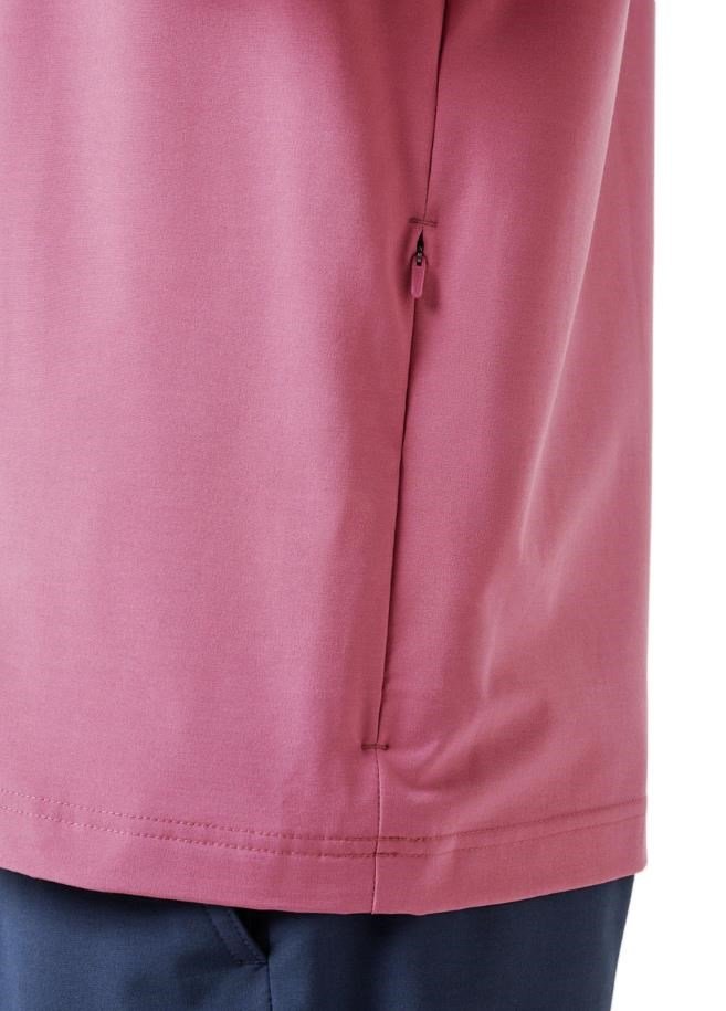 Travis Mathew Air Tram Quarter Zip felpa da uomo, rose wine