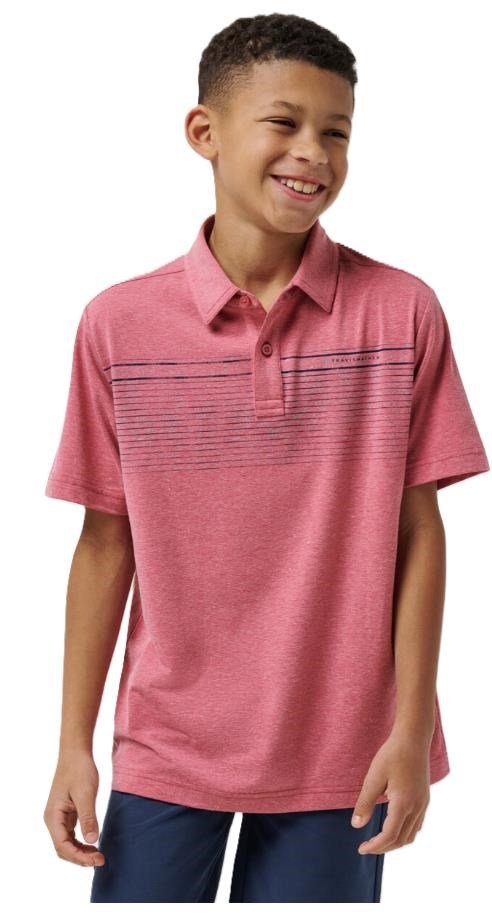 Travis Mathew FINAL CALL polo junior, rose wine