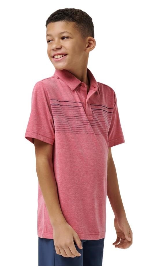 Travis Mathew FINAL CALL polo junior, rose wine