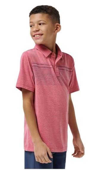 Travis Mathew FINAL CALL polo junior, rose wine