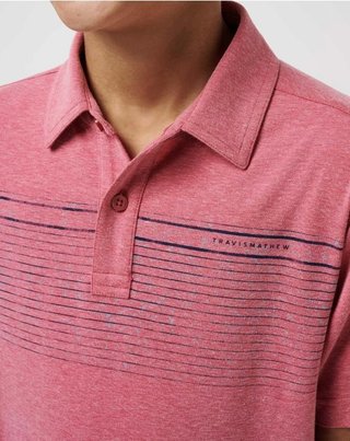 Travis Mathew FINAL CALL polo junior, rose wine