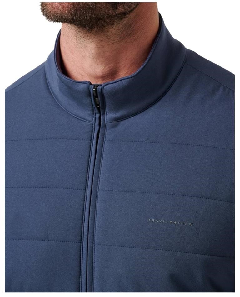 Travis Mathew Point of Sail Full-Zip giacca da uomo, mood indigo