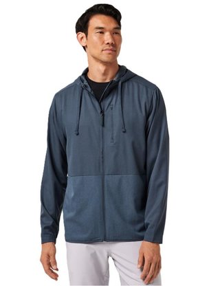 Travis Mathew Deepspace Full Zip felpa con zip da uomo, mood indigo/vintage indigo