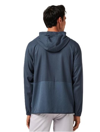 Travis Mathew Deepspace Full Zip felpa con zip da uomo, mood indigo/vintage indigo