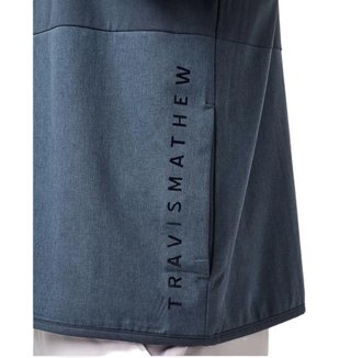 Travis Mathew Deepspace Full Zip felpa con zip da uomo, mood indigo/vintage indigo