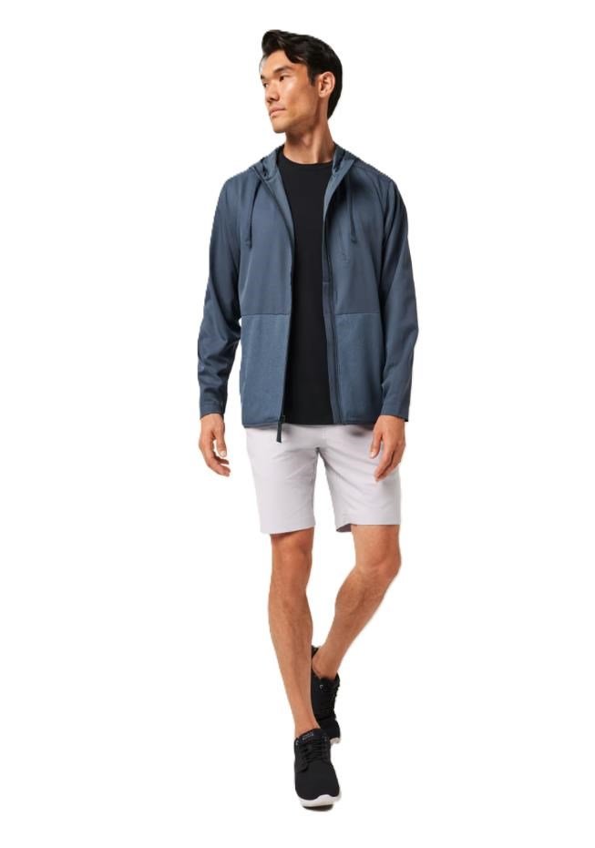 Travis Mathew Deepspace Full Zip felpa con zip da uomo, mood indigo/vintage indigo