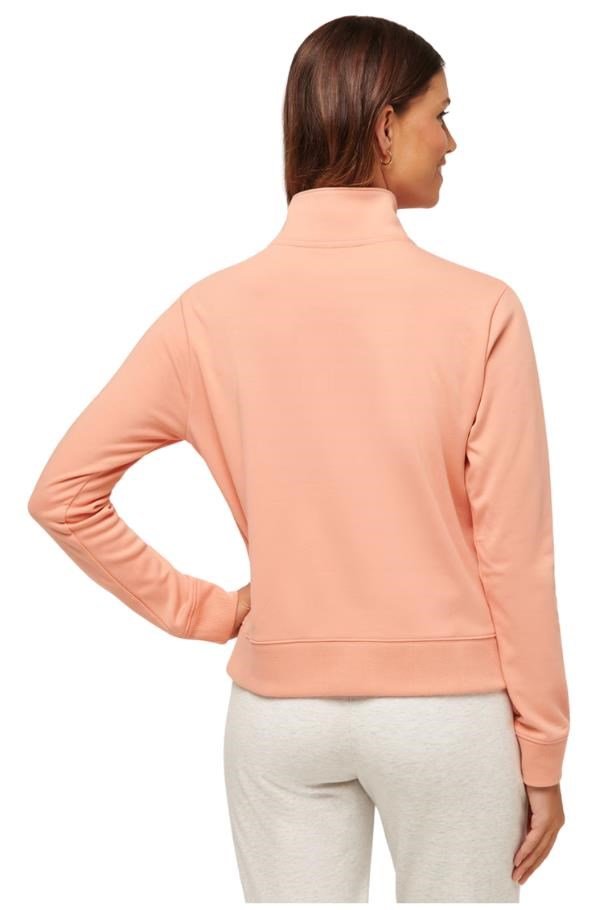 Travis Mathew Cloud Fleece Half-Zip felpa da donna, canyon sunset