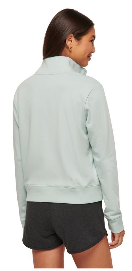 Travis Mathew Cloud Fleece Half-Zip felpa da donna, ether