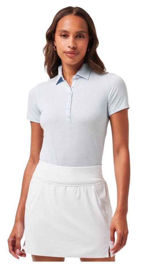 Travis Mathew Featherweight Active polo da donna, heather kentucky blue