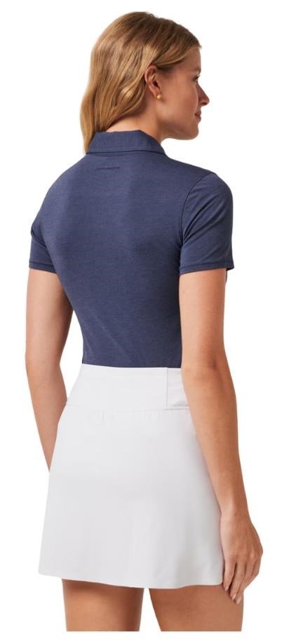Travis Mathew Featherweight Active polo da donna, heather navy blazer
