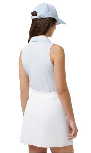 Travis Mathew Featherweight Active 2.0 Sleeveless polo da donna, heather kentucky blue