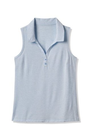 Travis Mathew Featherweight Active 2.0 Sleeveless polo da donna, heather kentucky blue