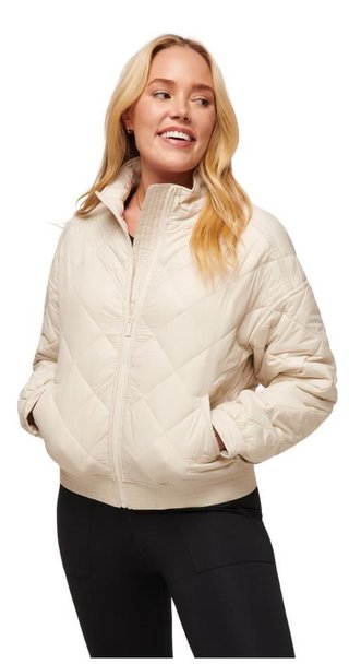 Travis Mathew Lights at Night Quilted giacca da donna, pumice stone