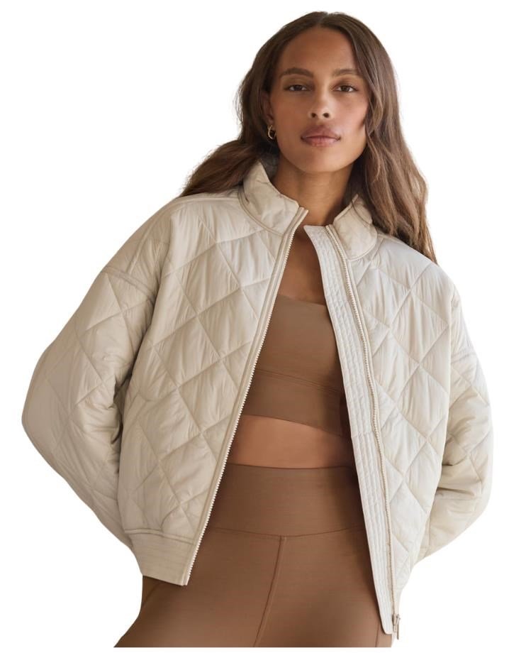 Travis Mathew Lights at Night Quilted giacca da donna, pumice stone