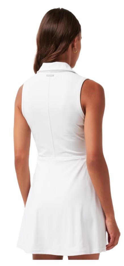 Travis Mathew Moveknit Sleeveless Polo abito da donna, bianco