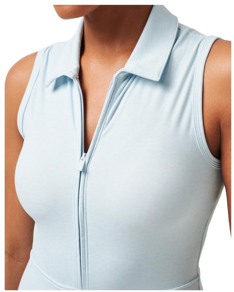 Travis Mathew Moveknit Sleeveless da donna abito, heather baby blue