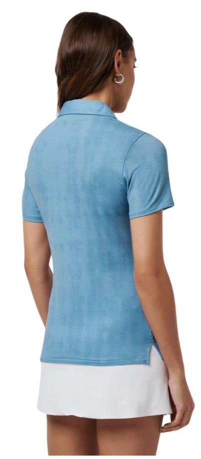 Travis Mathew Featherweight Active Printed polo da donna, smoke blue multi