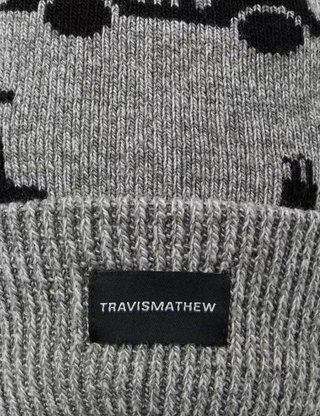 Travis Mathew Mapes berretto invernale da uomo, heather grey