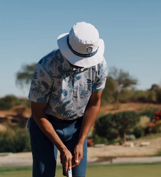 Callaway Bucket Hat cappello da uomo, bianco/navy