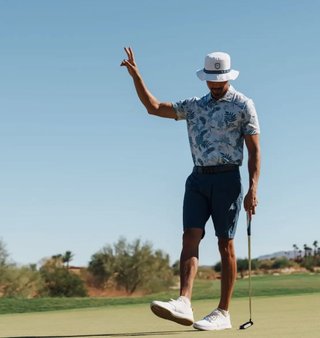 Callaway Bucket Hat cappello da uomo, bianco/navy
