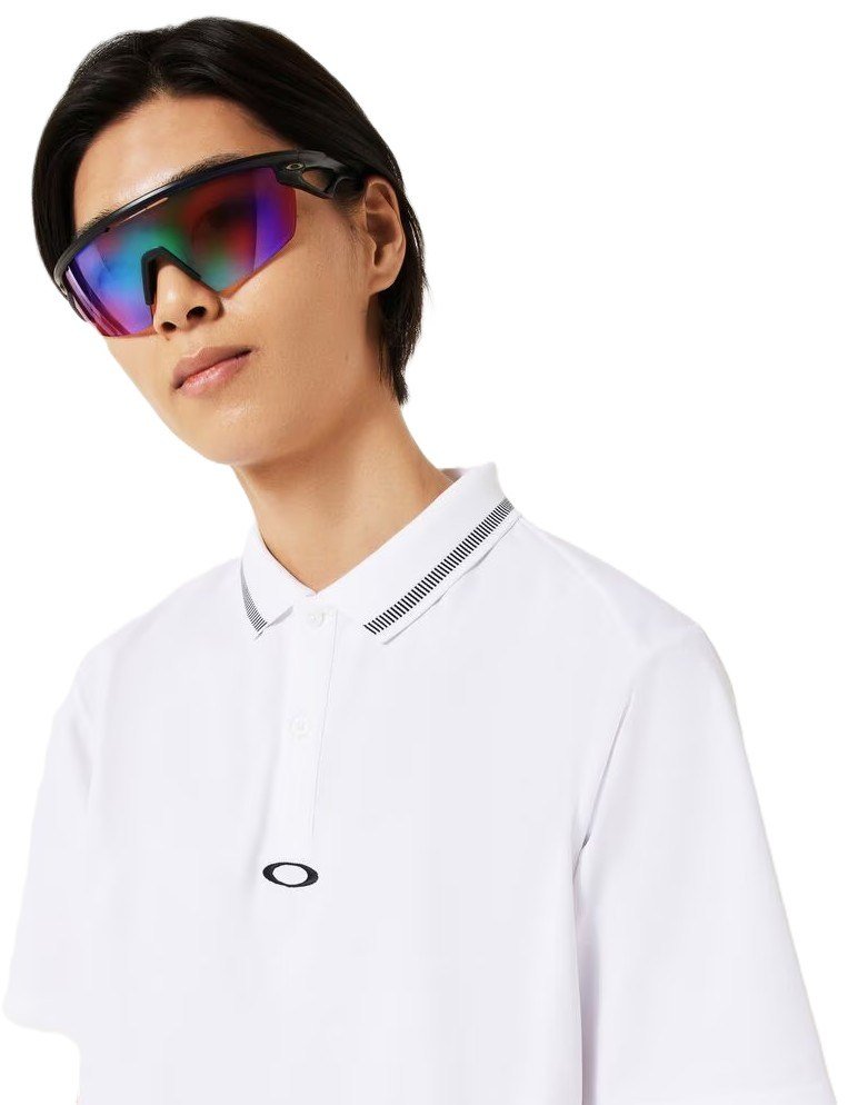 Oakley O-Sync Pack Abstract Hem polo da uomo, bianco