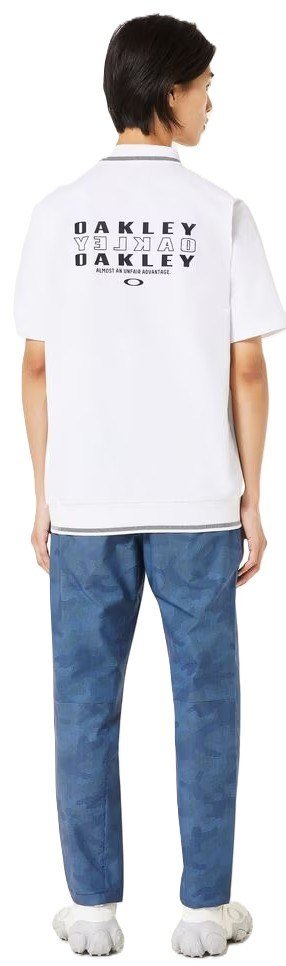 Oakley O-Sync Pack Abstract Hem polo da uomo, bianco