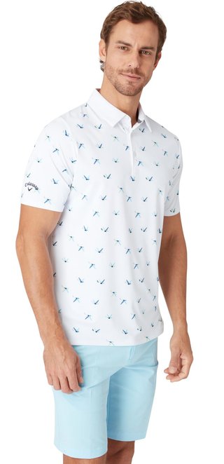 Callaway All Over Birdie polo uomo, bright white