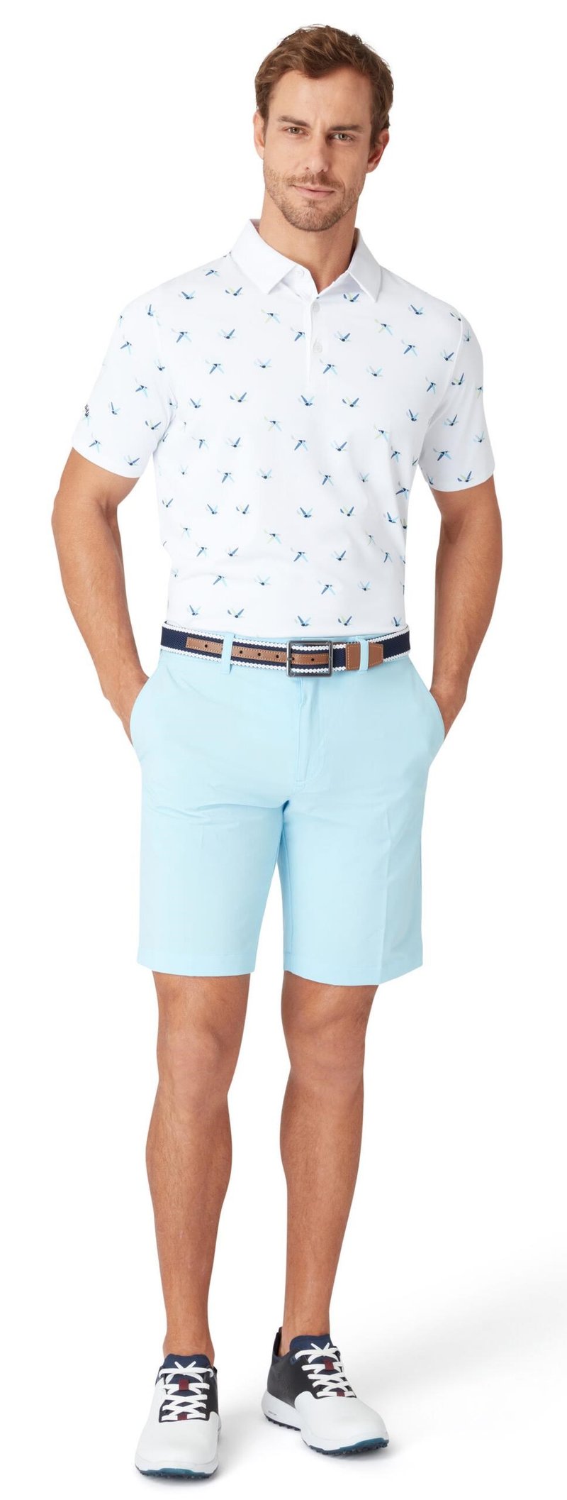 Callaway All Over Birdie polo uomo, bright white