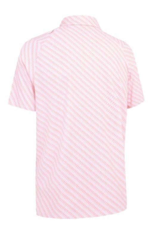 Callaway Twill Print polo uomo, strawberry pink