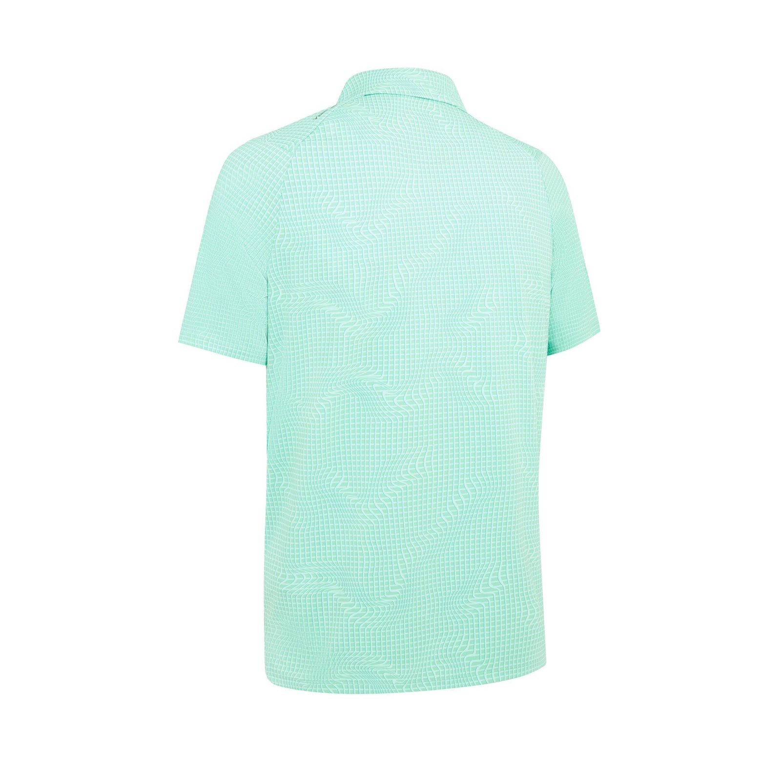 Callaway Warped Gingham Print polo da uomo, neptune green