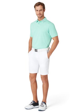 Callaway Warped Gingham Print polo da uomo, neptune green