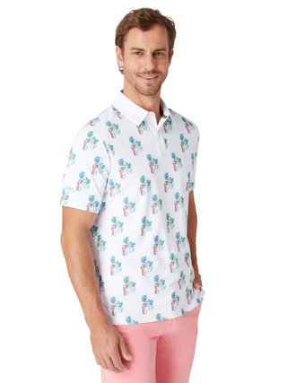 Callaway 19th Hole polo uomo, bright white