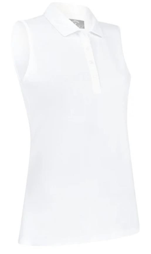 Callaway Tournament Sleeveless polo da donna, bianco
