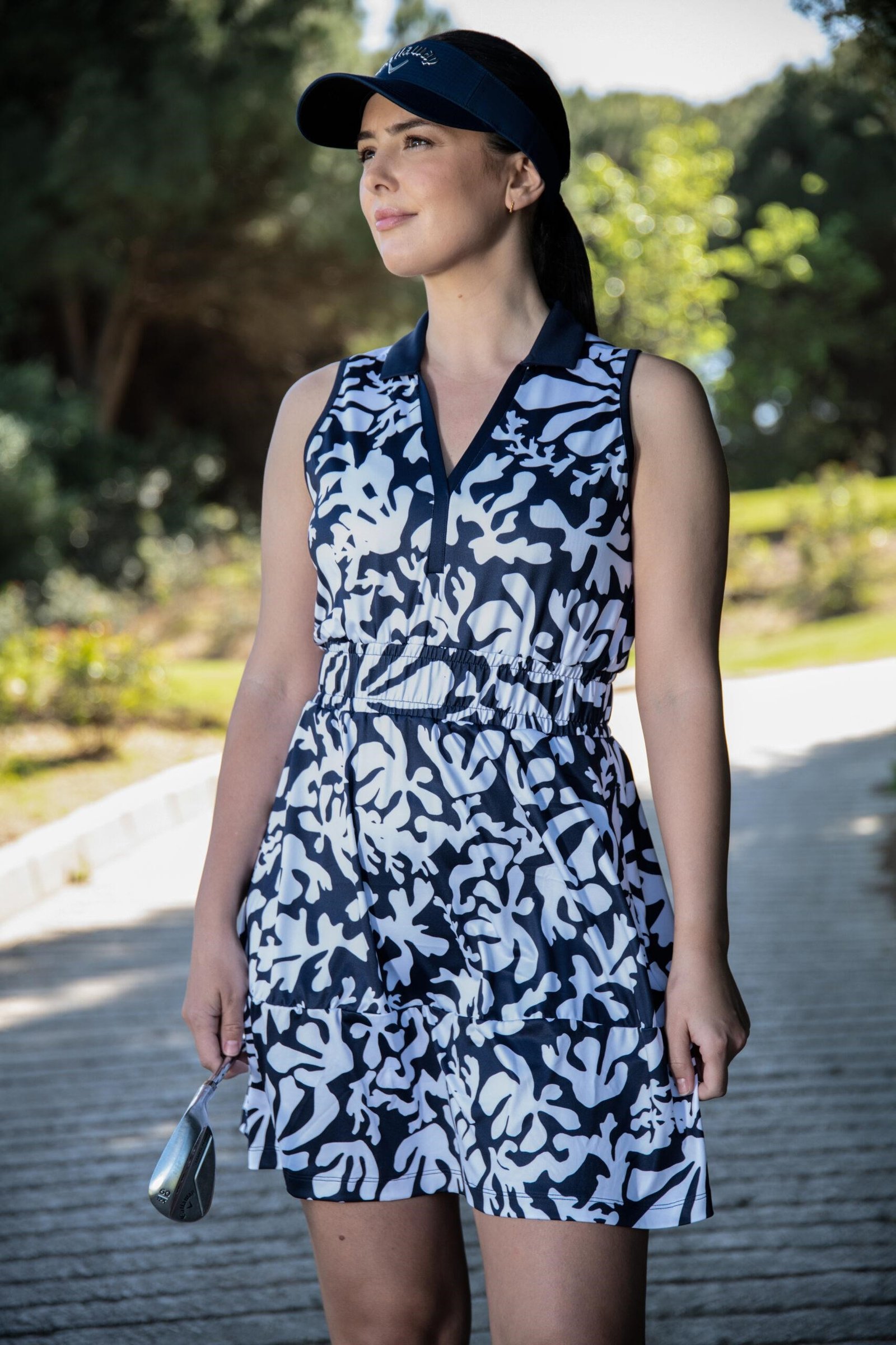 Callaway Abstract Floral donna abito, peacoat