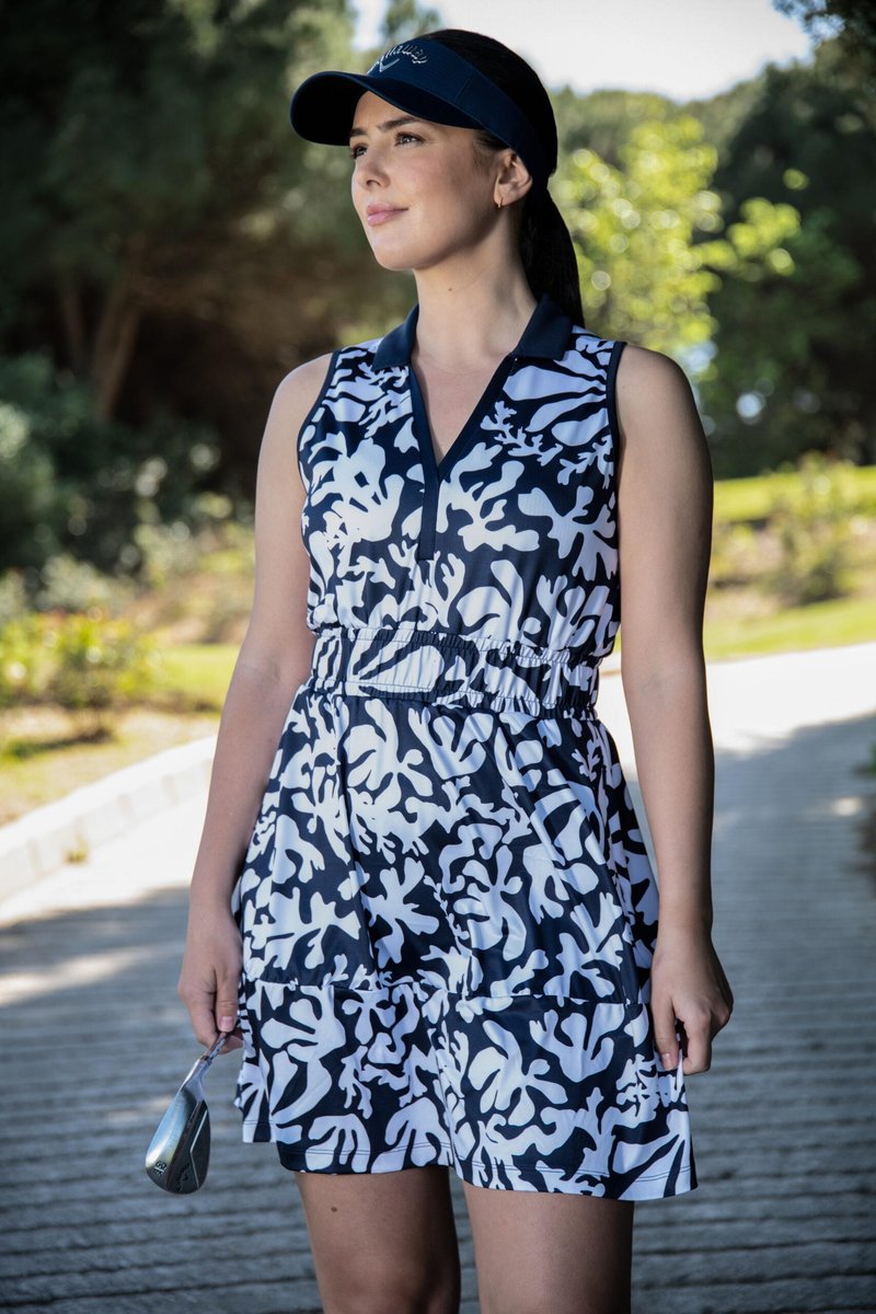 Callaway Abstract Floral donna abito, peacoat