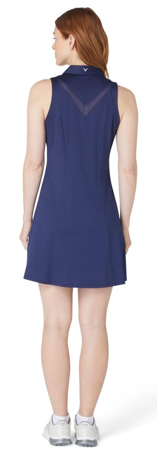 Callaway Flounce Dress with Mesh vestito da donna, peacoat